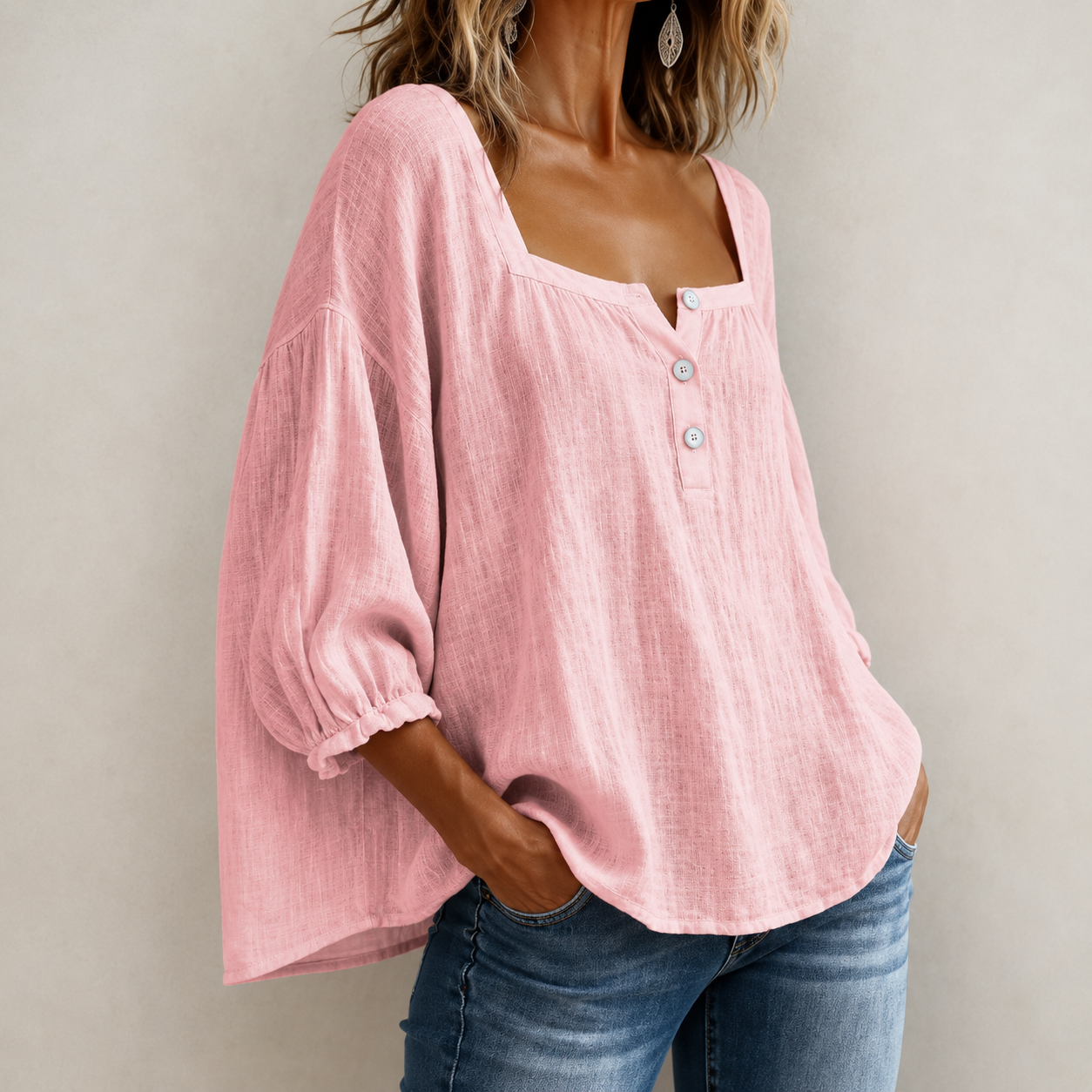 Aura Breeze - Elegante Luchtige Blouse