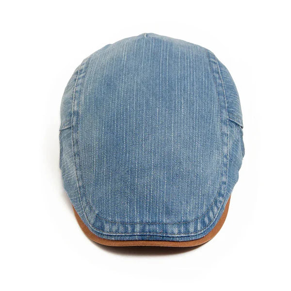 Mason Retro - Premium Denim Flat Cap